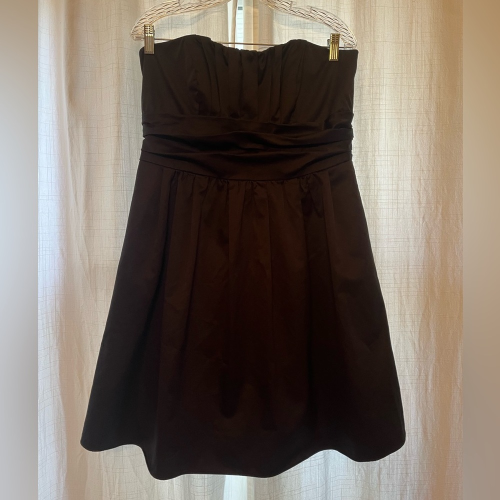 David’s Bridal size 14 black bridesmaid dress with pockets!